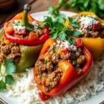 Savory Beef and Pepper Rice Bowl