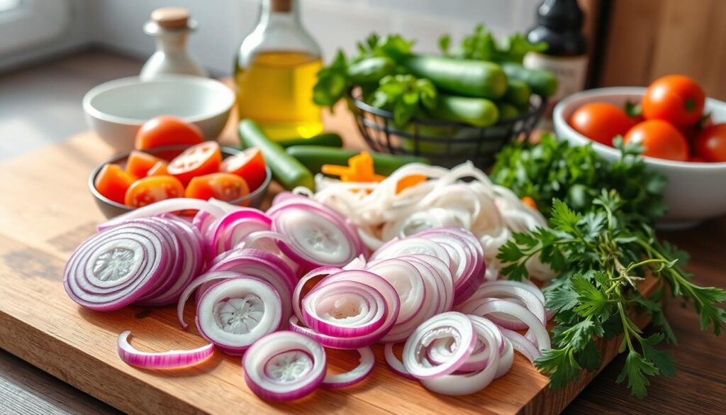 Cebolla Ensalada Preparation