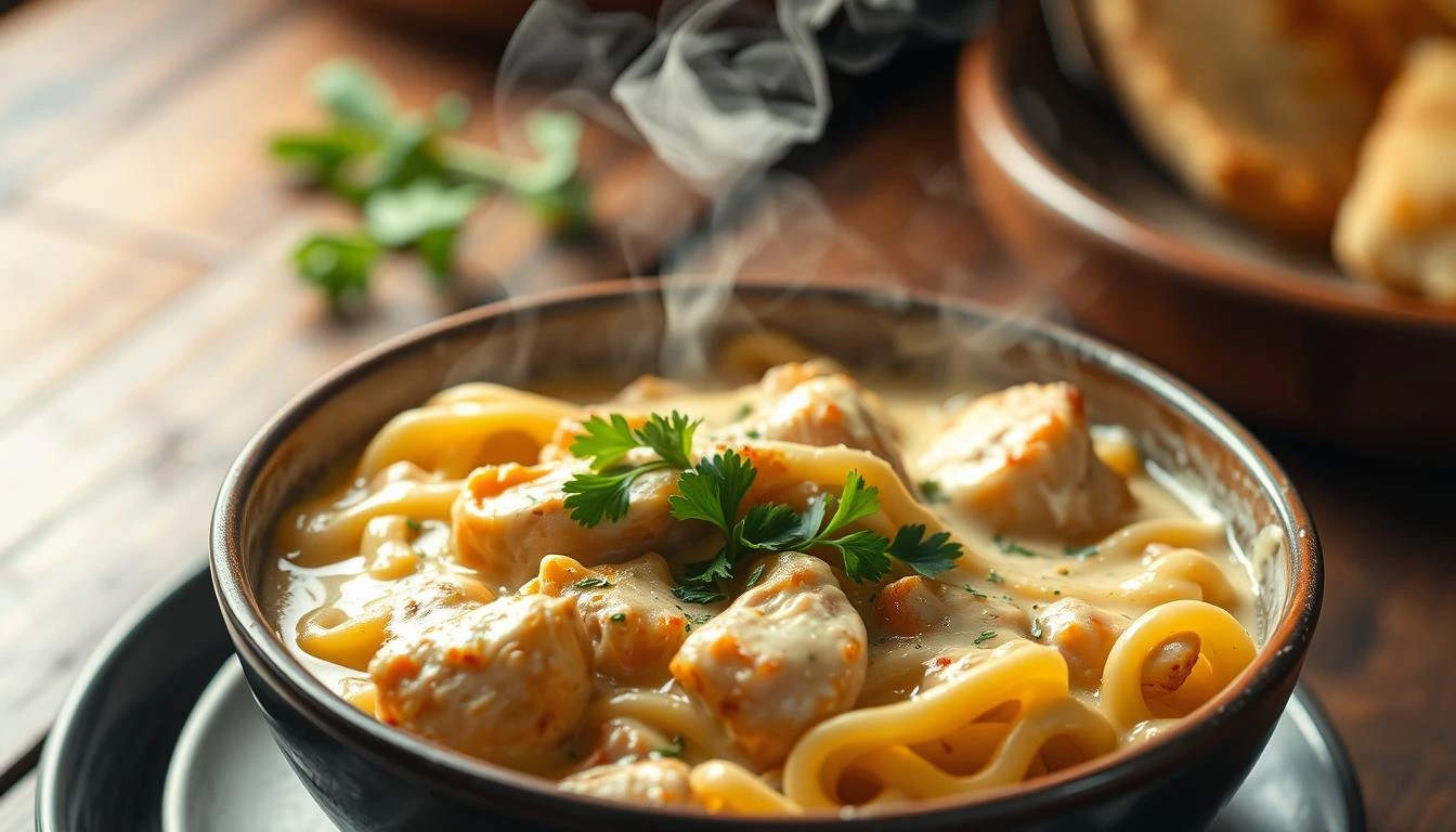 Creamy Cheesy Chicken Pasta Delight