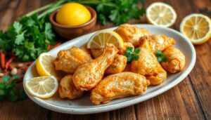 Air-Fried Lemon Pepper Chicken Wings