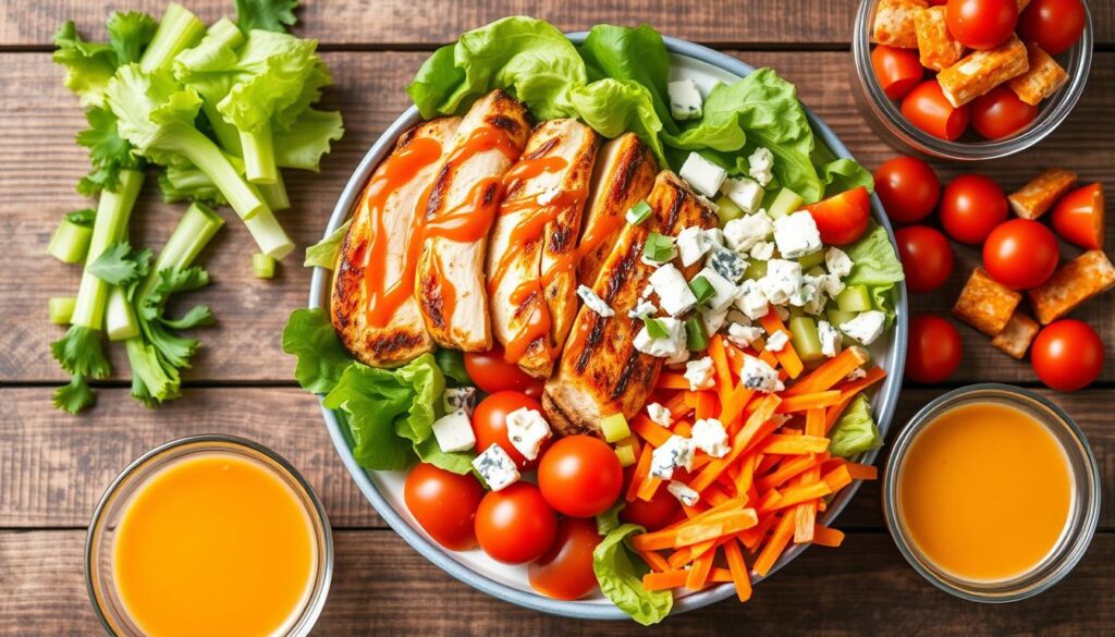 Spicy Buffalo Chicken Salad Bowl