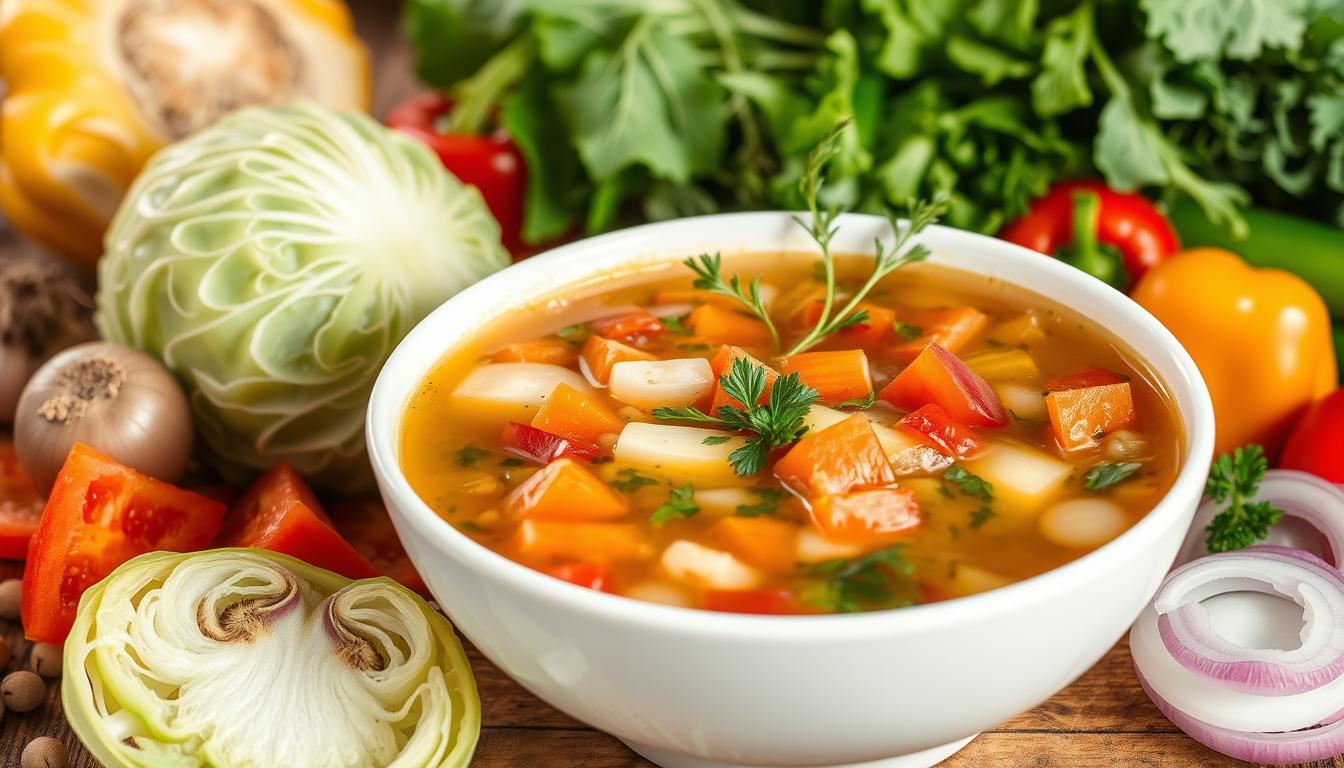 Hearty Cabbage Soup Bowl