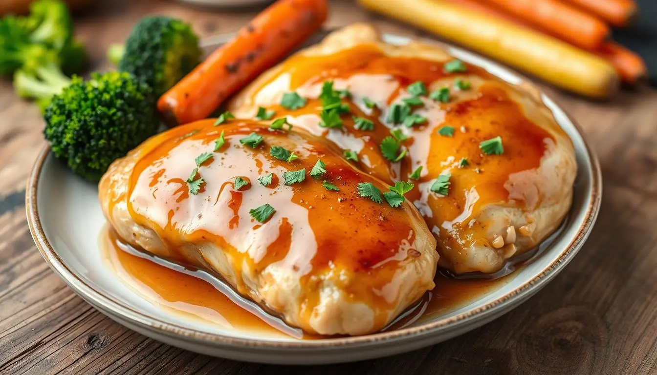 Juicy Honey Garlic Chicken Breasts