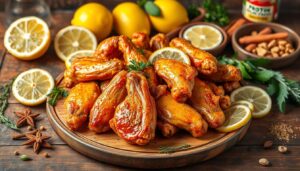 Lemon Pepper Wings with Dipping Sauce