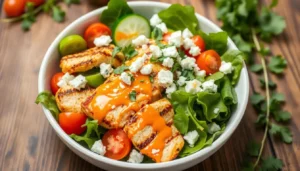 Healthy Buffalo Chicken Salad Bowl