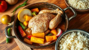 Mouthwatering Smothered Chicken and Rice Dinner