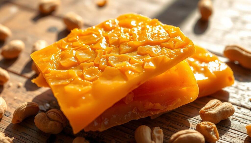 Golden Crunchy Peanut Brittle Fresh from the Oven