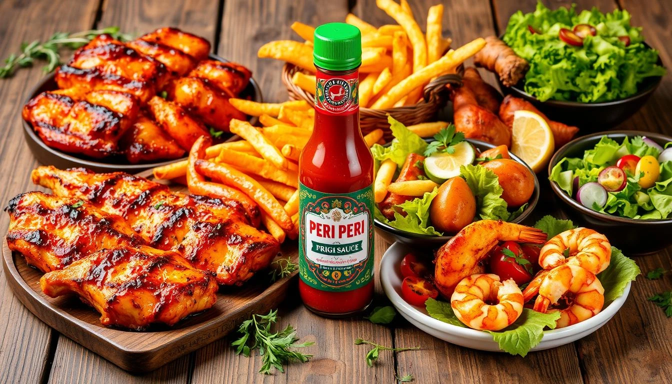 Peri Peri Original Sauce Bottle with Fresh Ingredients