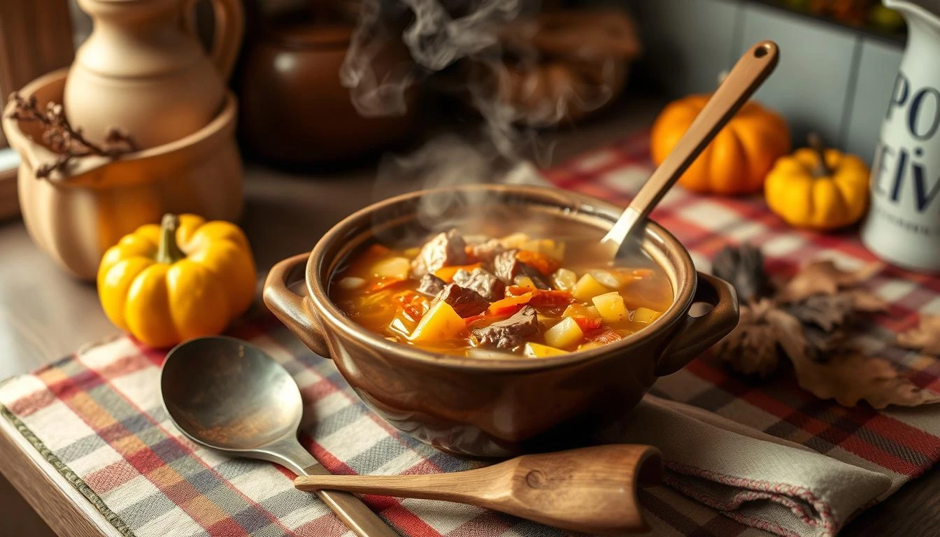 Warm and Hearty Porcupine Soup Recipe