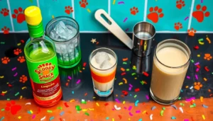 Colorful Scooby Snack Shot Ready to Serve