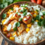 Colorful Street Corn Chicken Rice Bowl