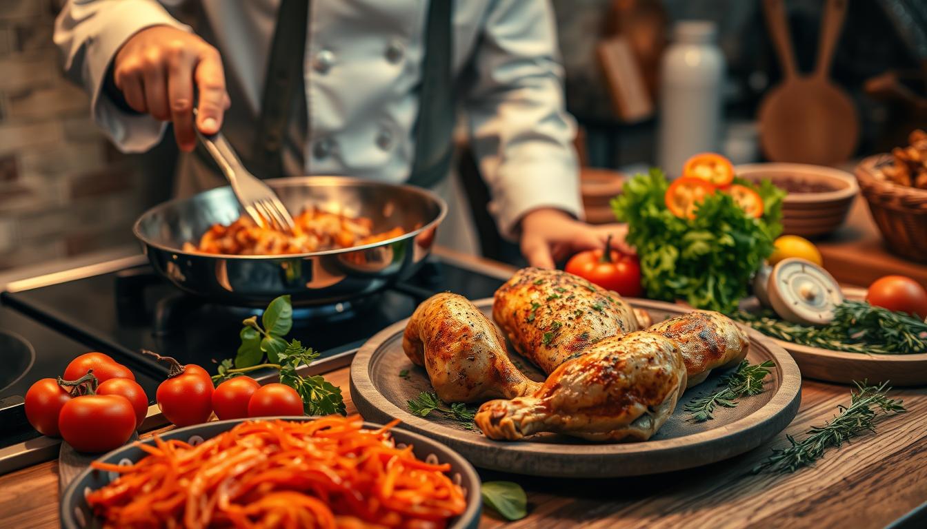 Juicy Galena Chicken on a Serving Platter