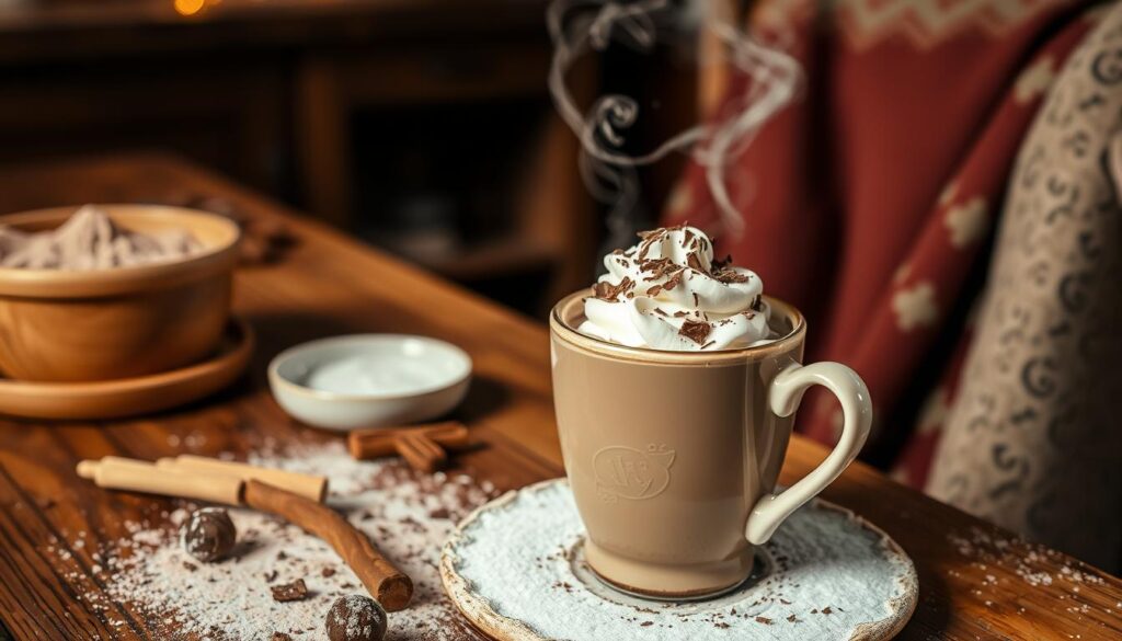 Creamy Homemade Milky Cocoa in a Mug