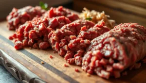 Freshly cooked, flavorful taco meat in a bowl, ready to be used for tacos, burritos, or nachos.