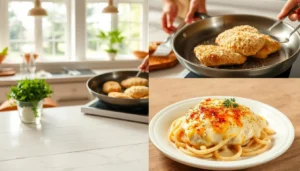 Crispy Longhorn Steakhouse Parmesan Chicken with a golden, cheesy crust.