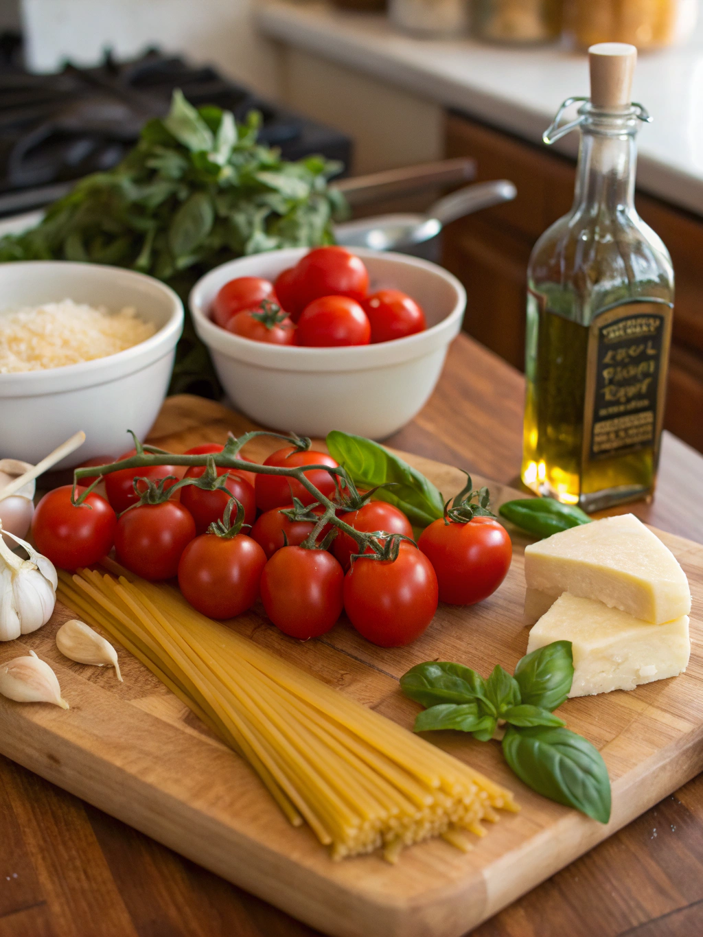 Ina Garten’s delicious Cherry Tomato Pasta ingredients