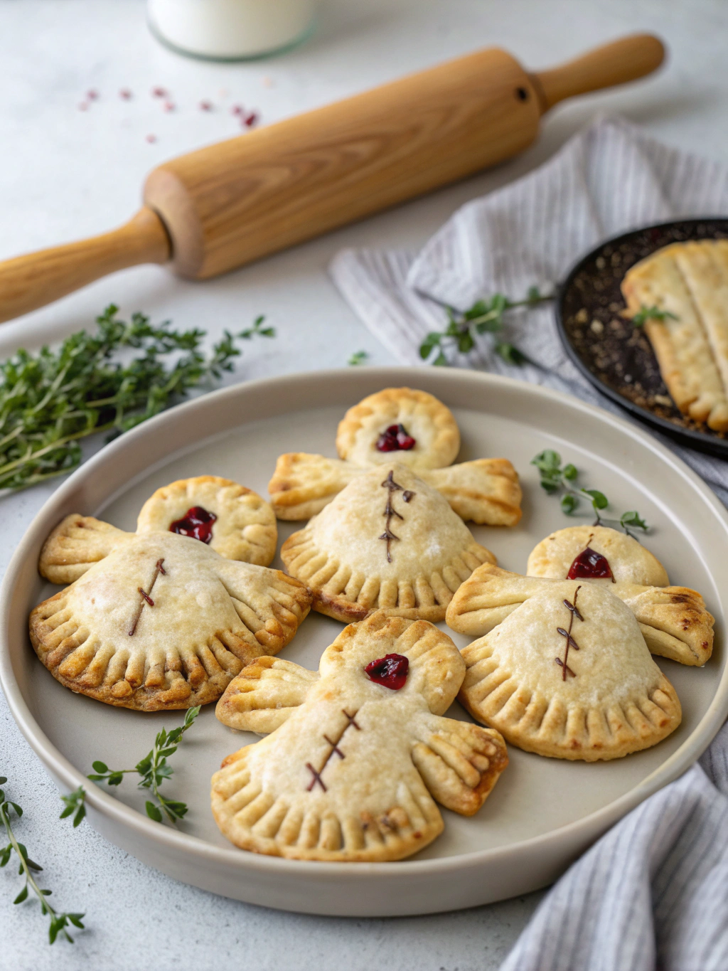 Puff Pastry Voodoo Doll Hand Pies