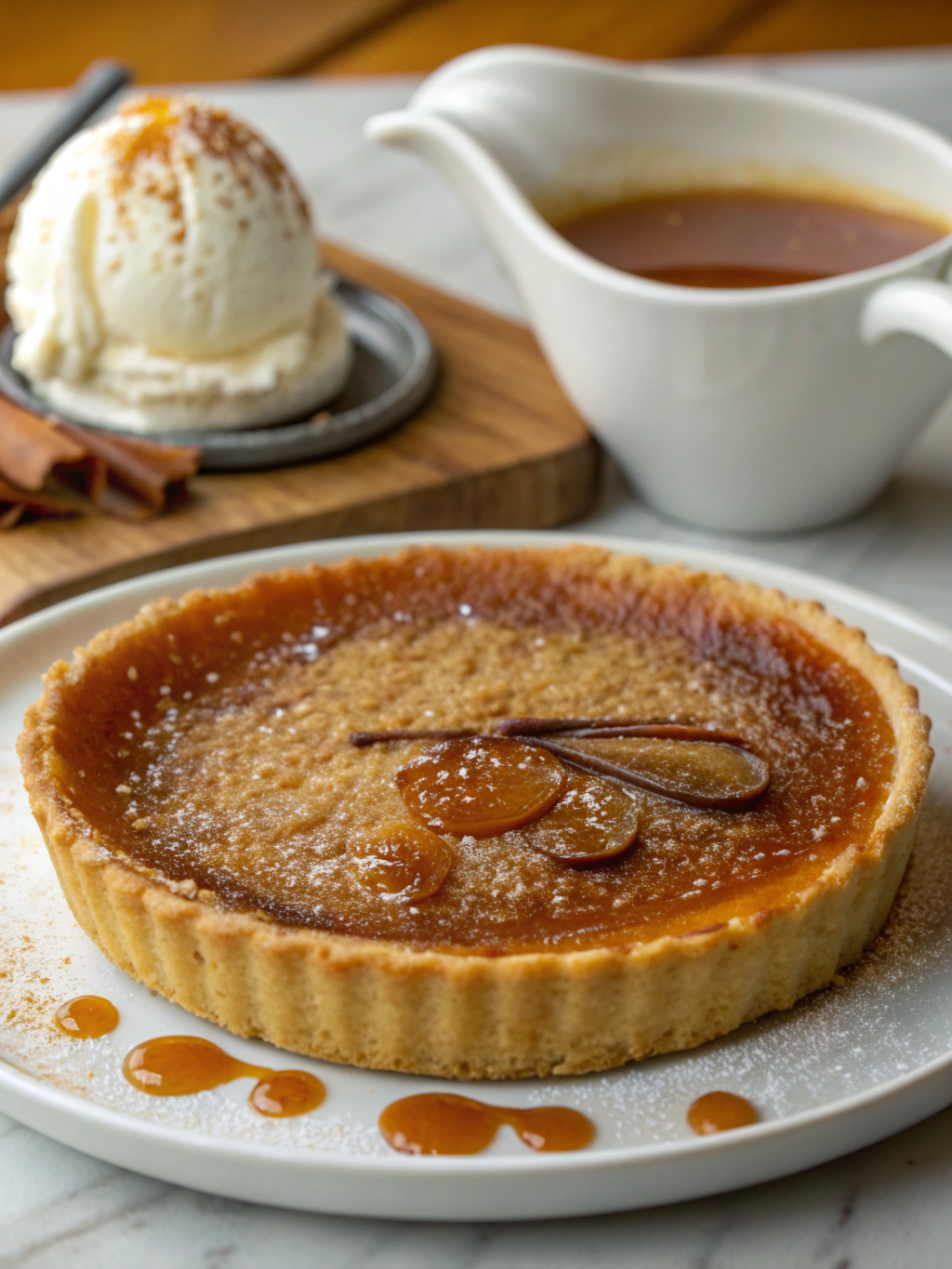 Pumpkin Pie Brûlée with Bourbon Vanilla