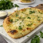 Air Fryer Garlic Flatbread
