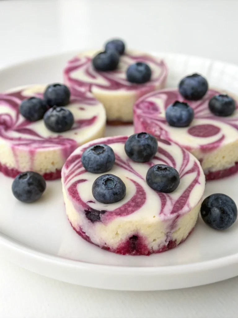 Blueberry Swirl Yogurt Bites