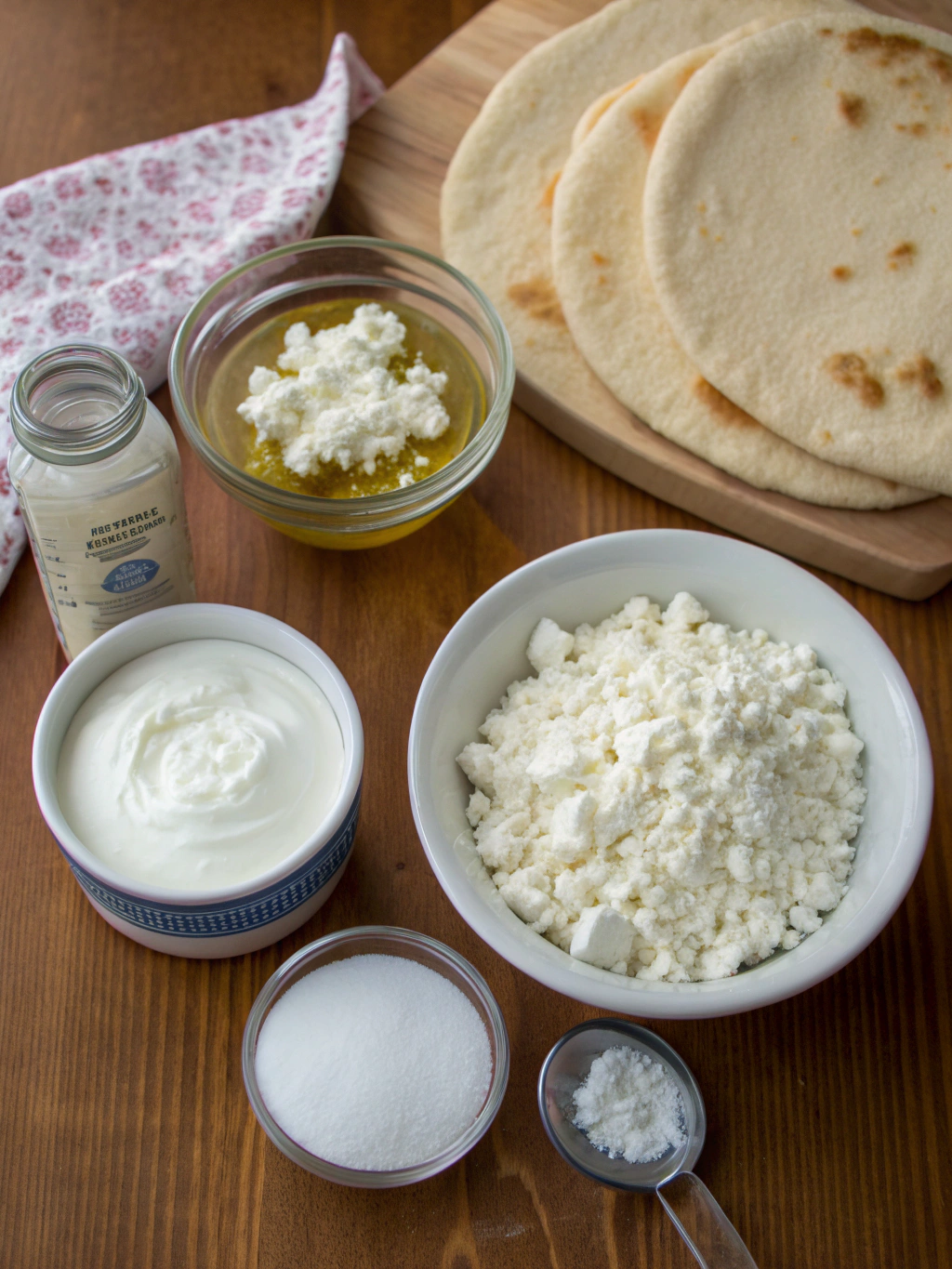 Cottage Cheese Flatbread ingredients