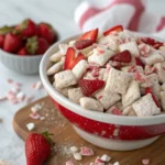 Fluffy Strawberry Shortcake Puppy Chow