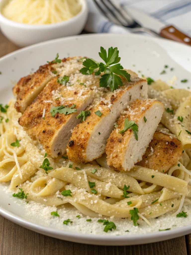 Garlic Parmesan Chicken Pasta