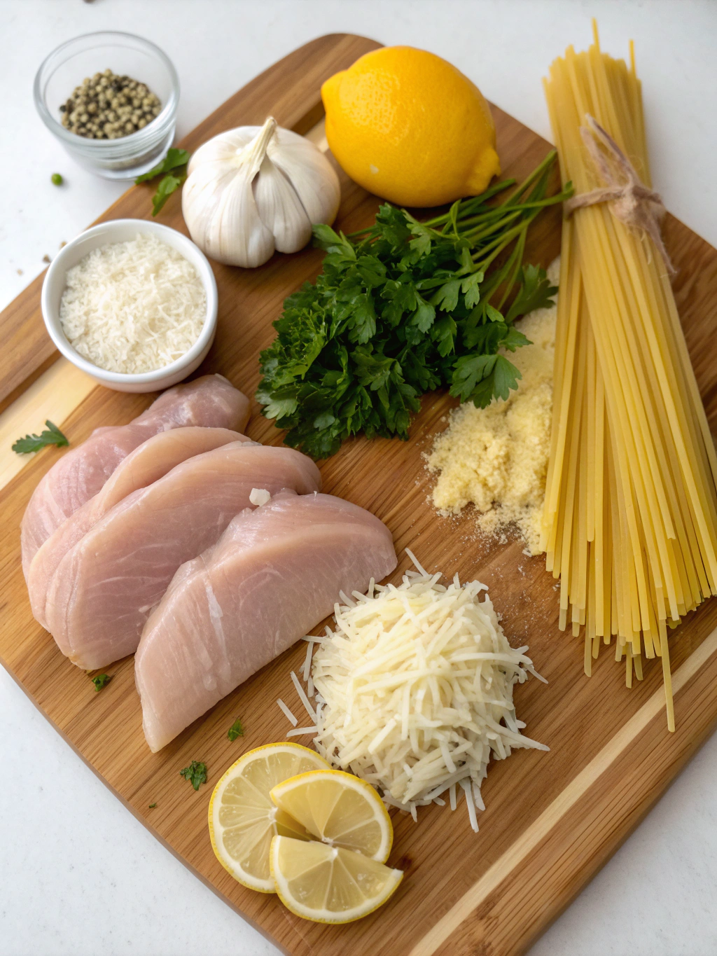 Garlic Parmesan Chicken Pasta Ingredients