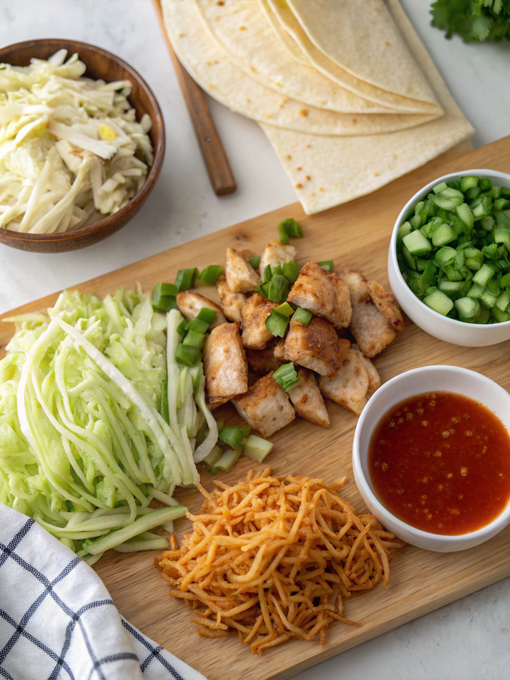 Korean Chicken Tacos ingredients