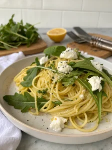 Lemon Ricotta Pasta with Arugulaingredients