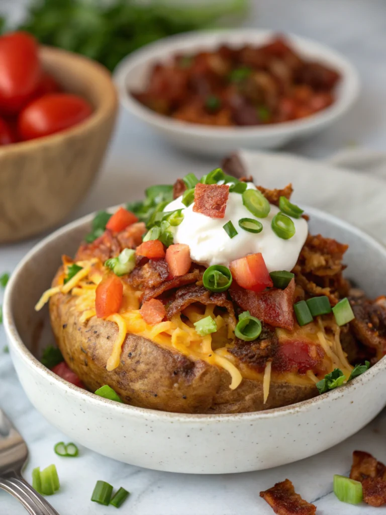 Loaded Fiesta Potato Bowls