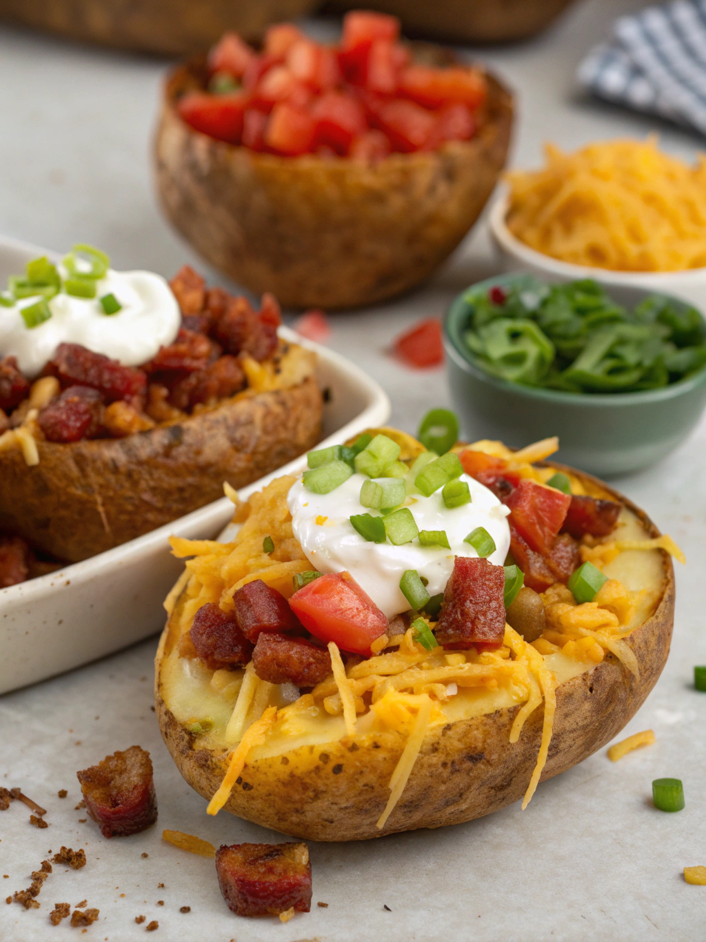 Loaded Fiesta Potato Bowls ingredients