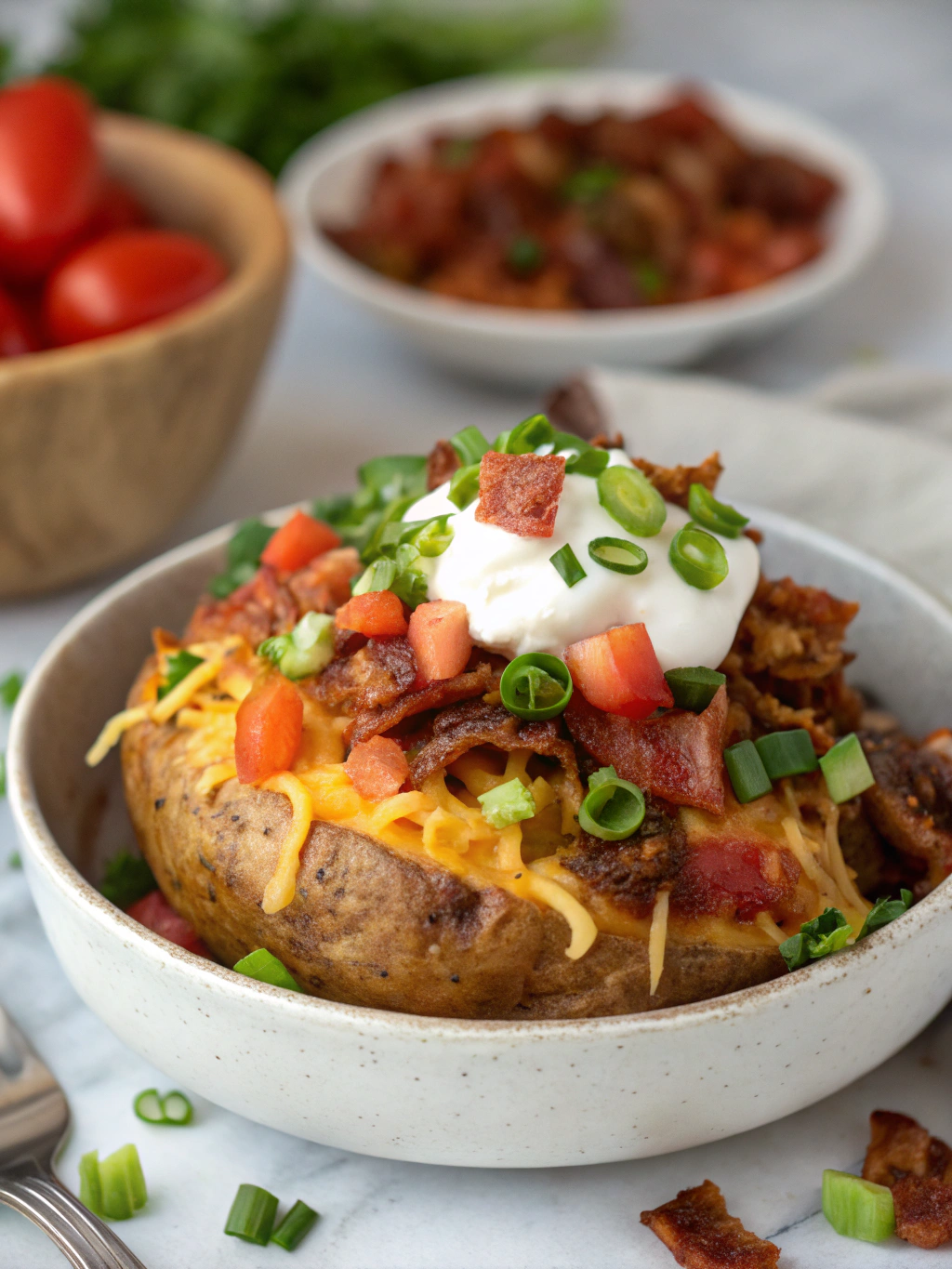 Loaded Fiesta Potato Bowls