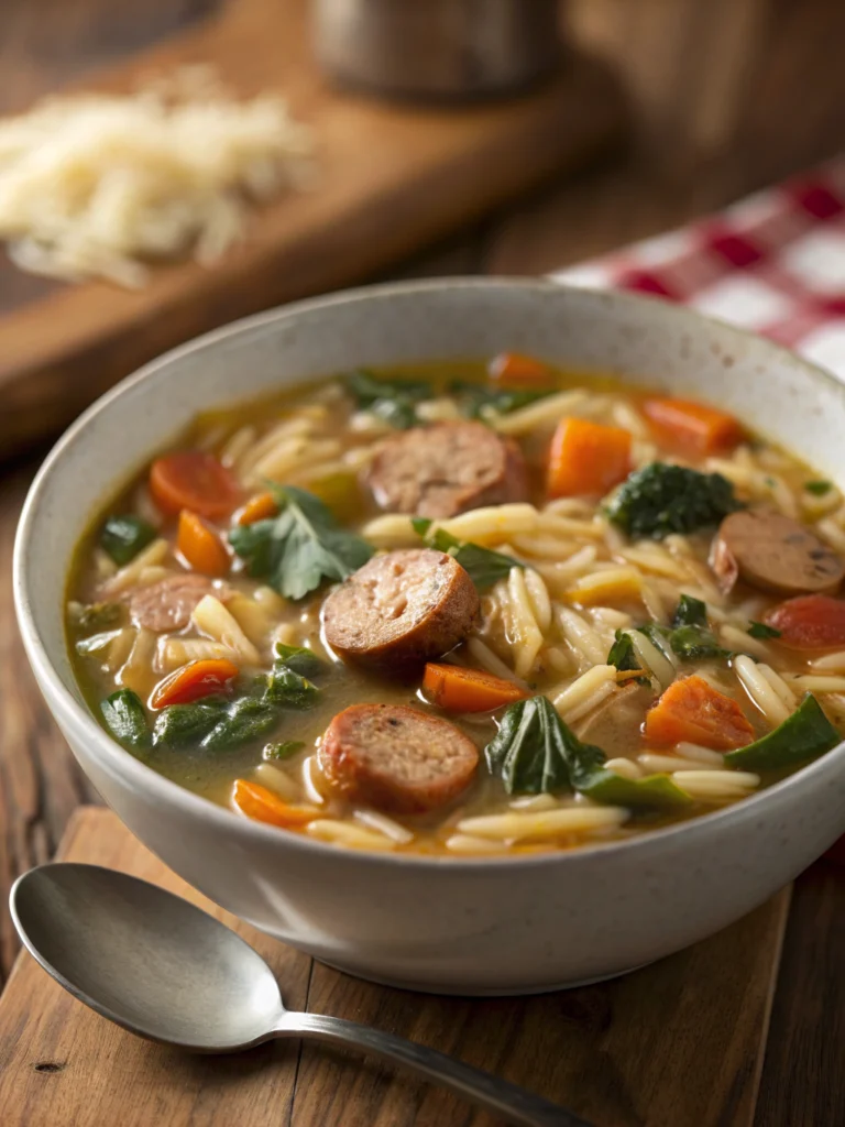 Marry Me Sausage Orzo Soup
