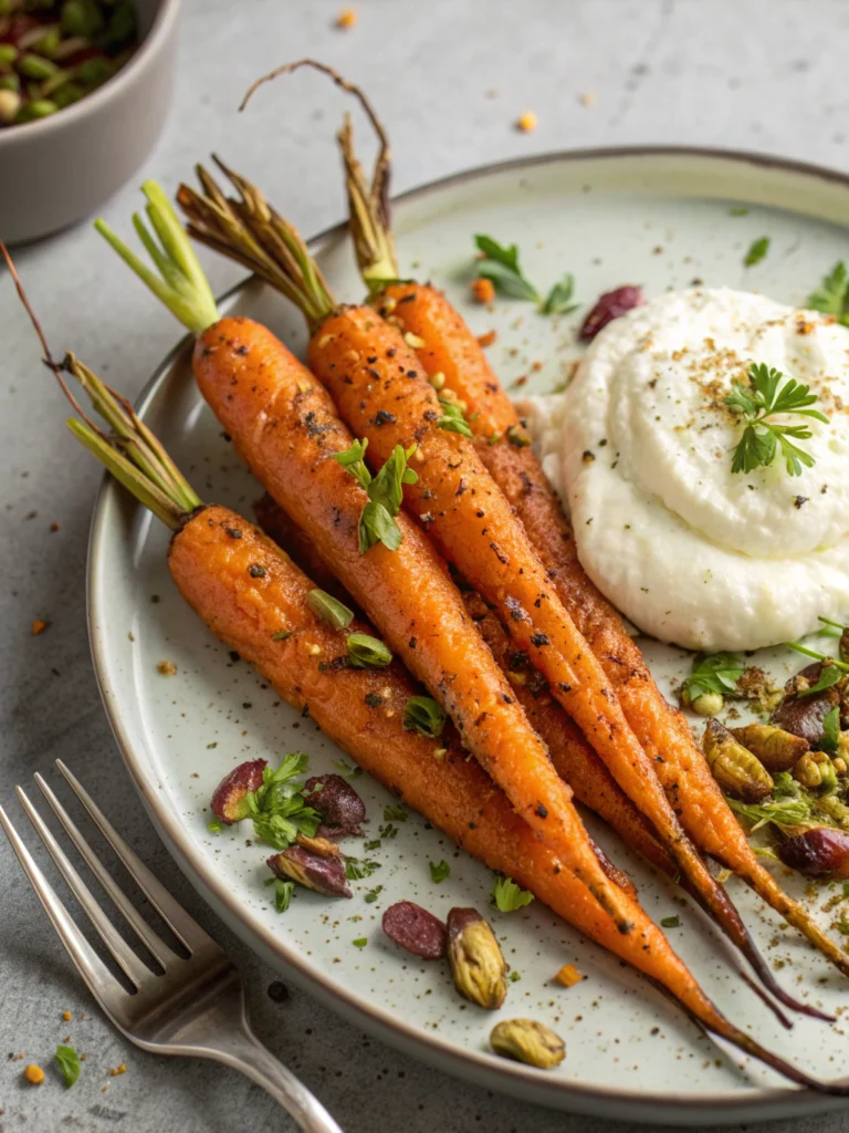 Roasted Carrots with Whipped Ricotta