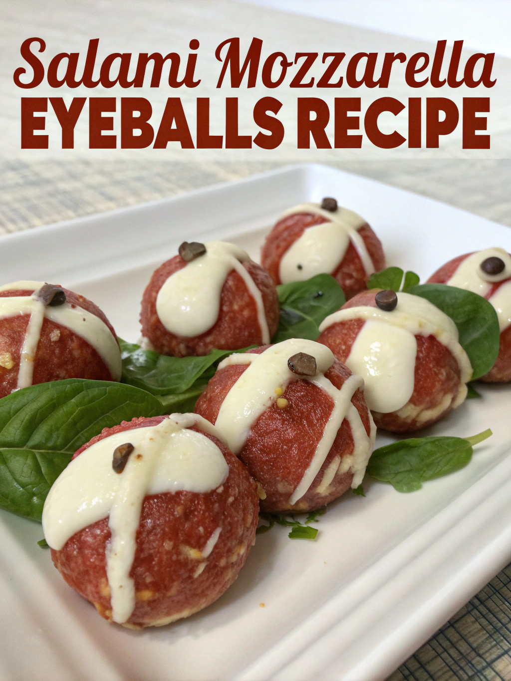 Salami Mozzarella Eyeballs Recipe