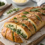 Spinach Artichoke Stuffed Bread