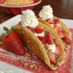Strawberry Crunch Cheesecake Tacos