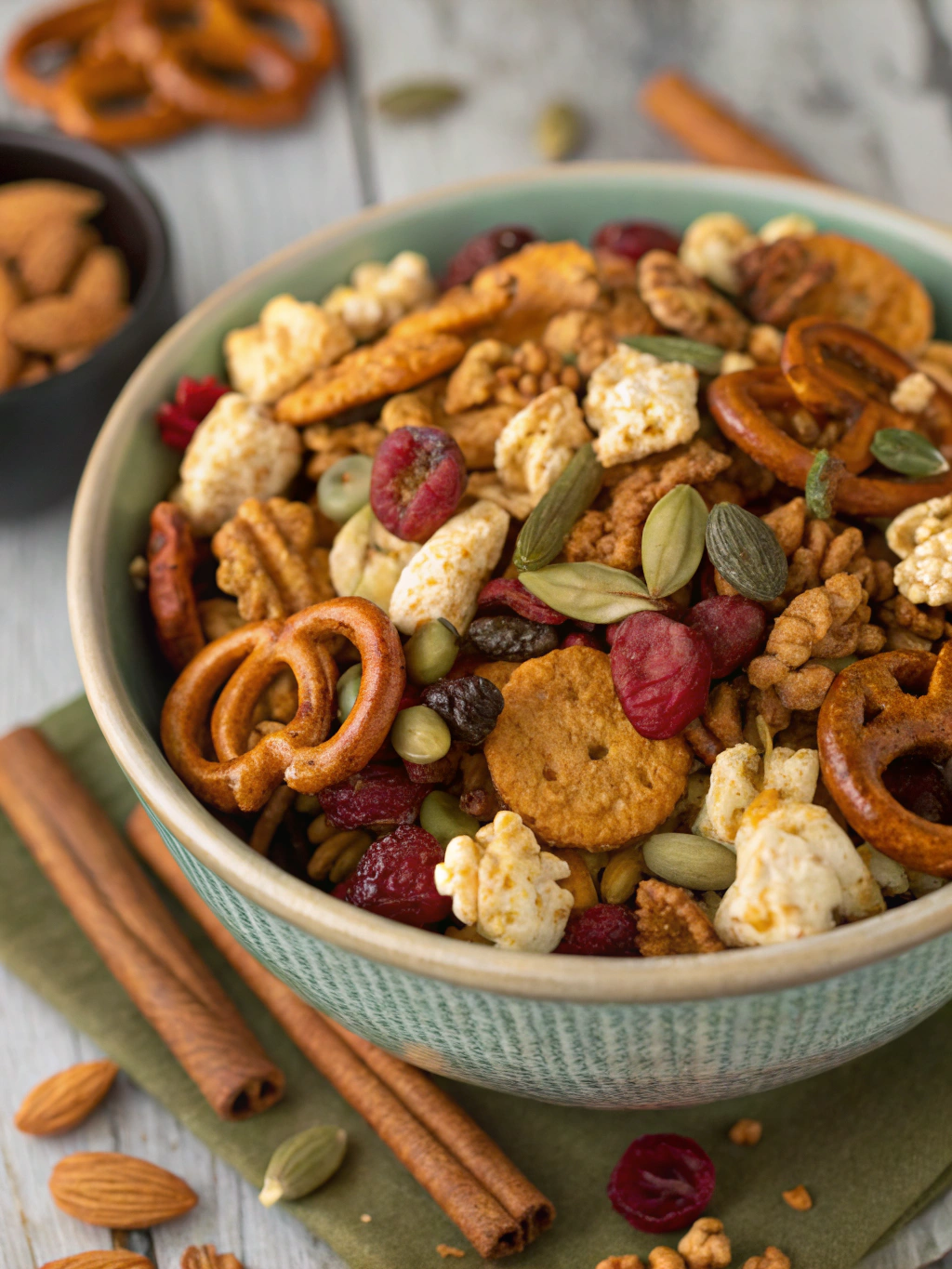 Sweet and Salty Fall Snack Mix