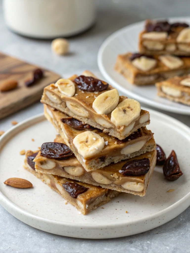 delicious Peanut Butter Banana Date Bark