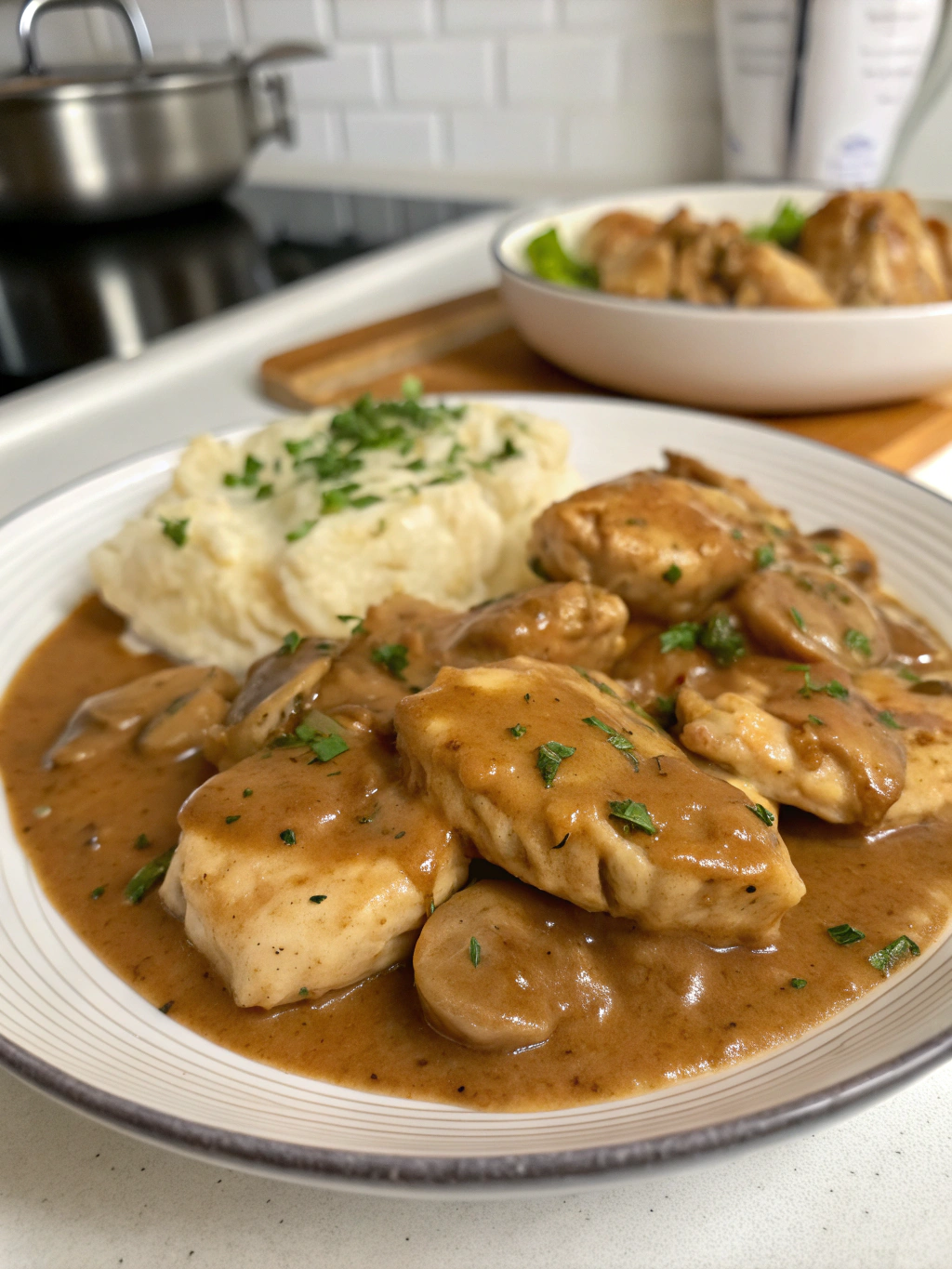 easy Chicken and Gravy Stovetop recipe