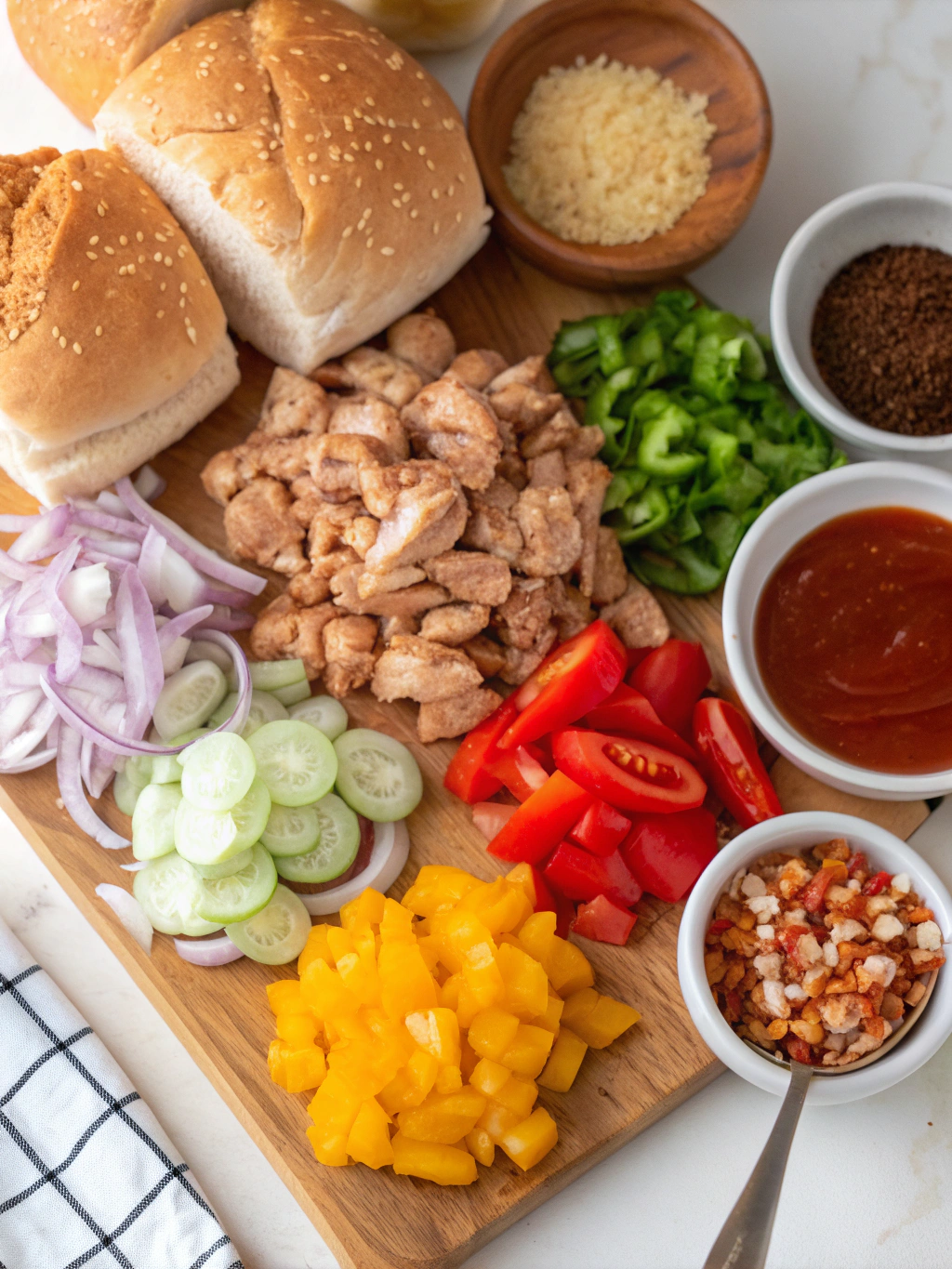 Irresistible Cajun Chicken Sloppy Joes ingredients