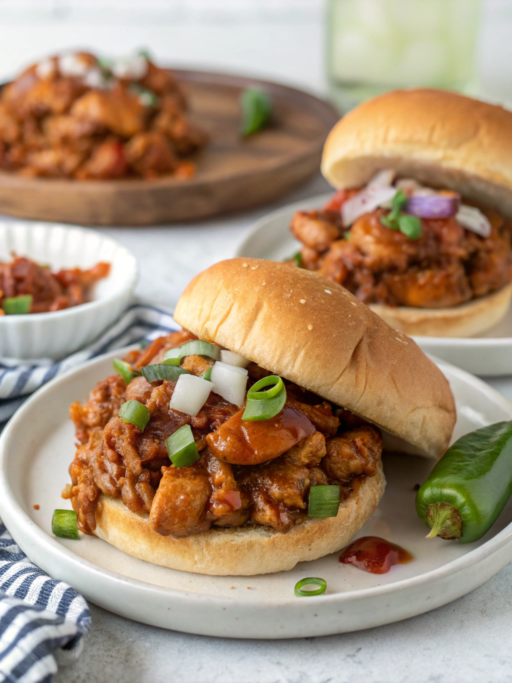 irresistible Cajun Chicken Sloppy Joes